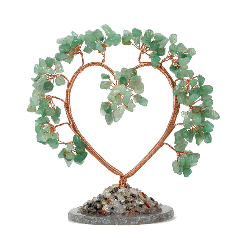 Love Shape Lucky Chips Gem Trees GEMROCKY-Decoration-Green Aventurine-