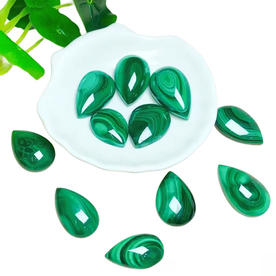 Malachite Drop Shape Pendants GEMROCKY-Jewelry-