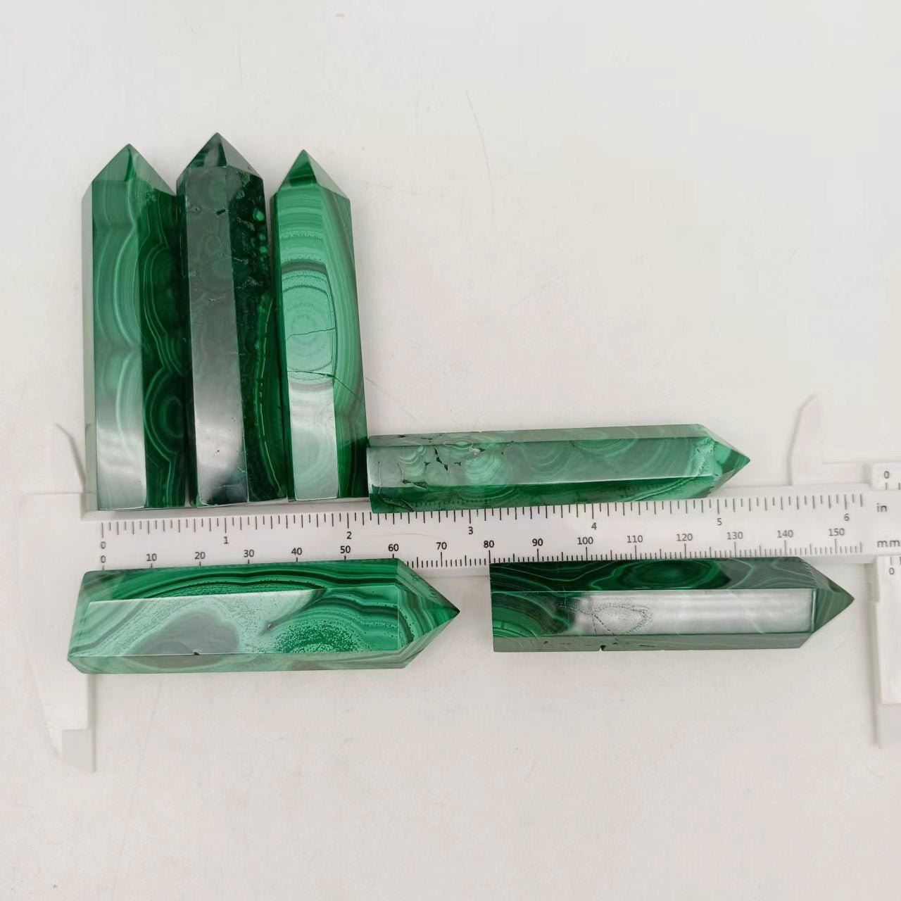 Malachite Point Wands GEMROCKY-Point Wands-