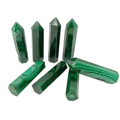 Malachite Point Wands GEMROCKY-Point Wands-