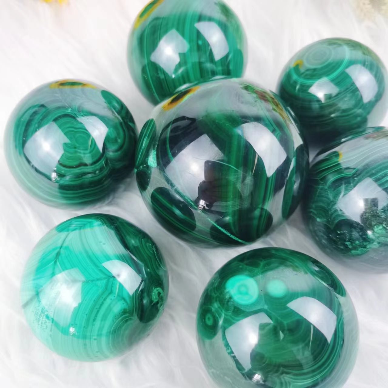 Malachite Spheres GEMROCKY-Spheres-