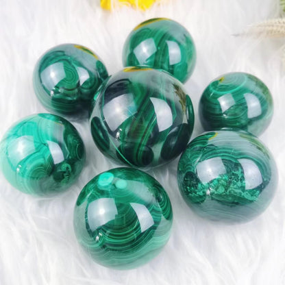 Malachite Spheres GEMROCKY-Spheres-