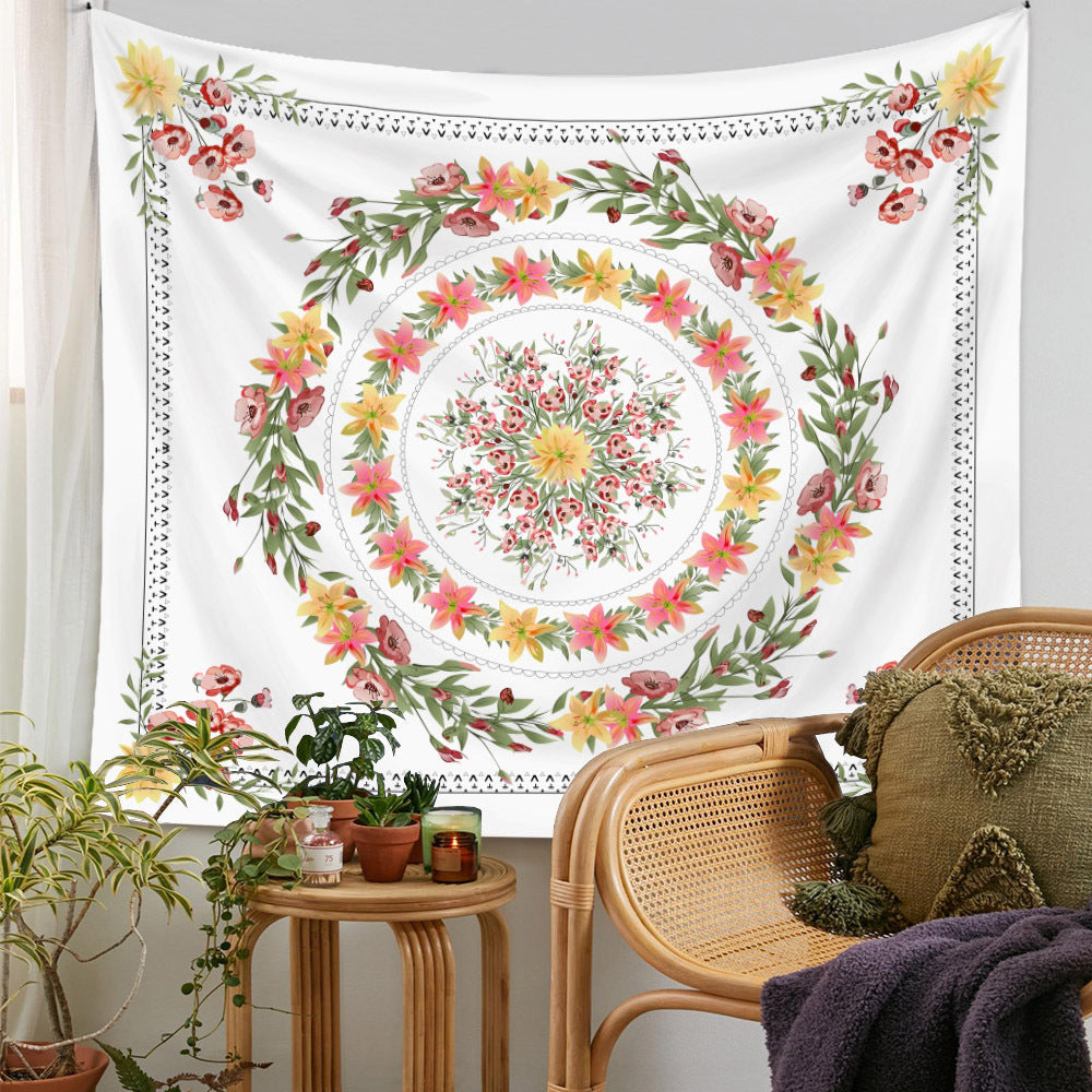 Mandala Flower Decor Bohemian Tapestry GEMROCKY-Decoration-73*95cm (brushed hair)-Mandala 10-