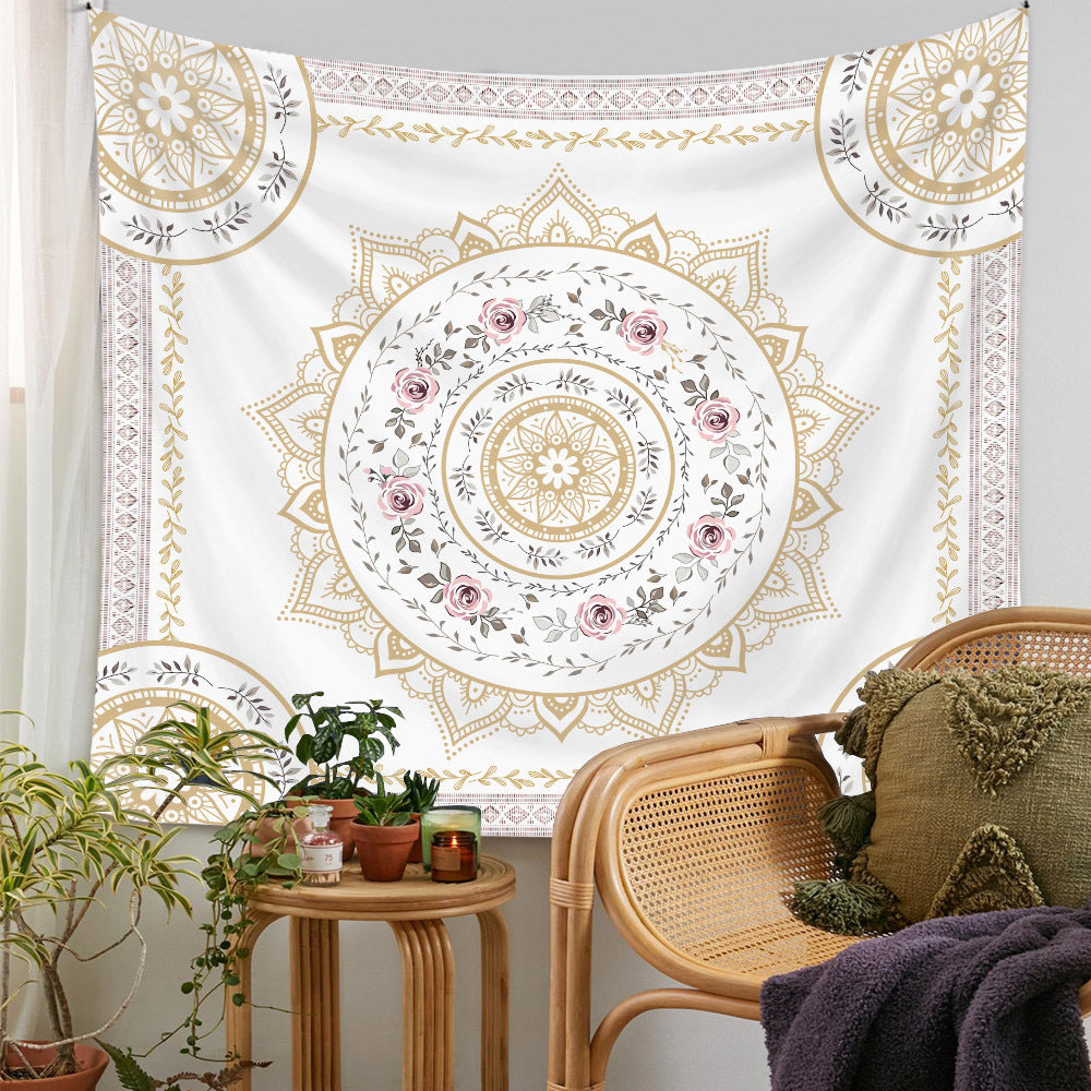 Mandala Flower Decor Bohemian Tapestry GEMROCKY-Decoration-73*95cm (brushed hair)-Mandala 14-