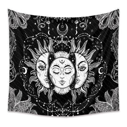 Mandala Moon Goddess Background Cloth Home Decor Tapestry GEMROCKY-Decoration-73*95cm-1-