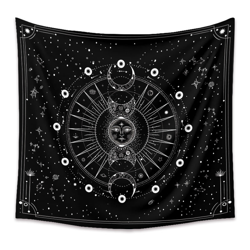 Mandala Moon Goddess Background Cloth Home Decor Tapestry GEMROCKY-Decoration-73*95cm-2-