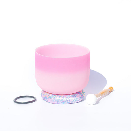 Meditation Gradient Pink Buddha Sound Singing Bowl Set GEMROCKY-Psychic-