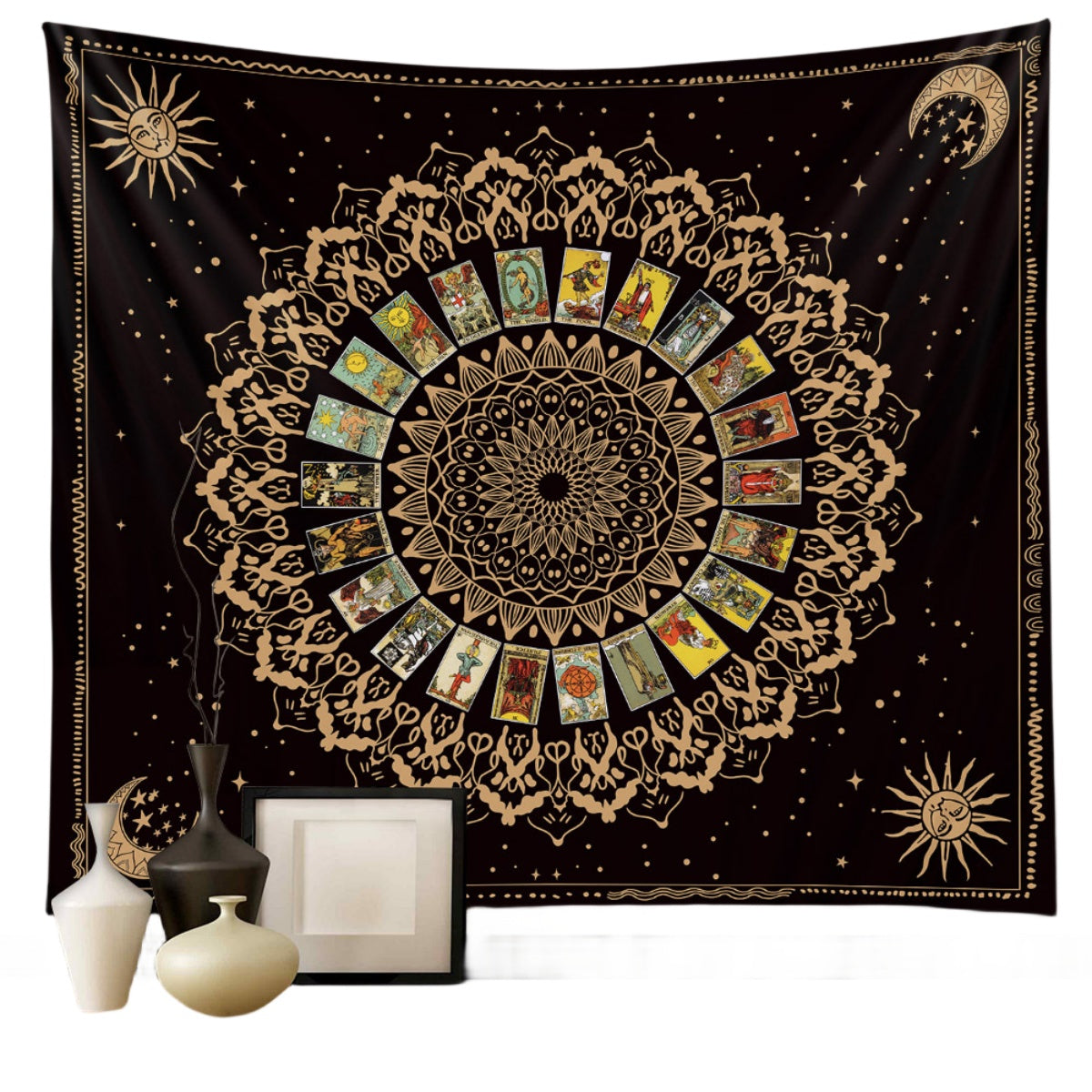 Metaphysics Background Cloth Bohemian Style Tarot Tapestry GEMROCKY-Decoration-73*95cm (brushed hair)-TAROTS2-