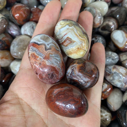 Mexican Agate Tumble Stones GEMROCKY-Tumbles-