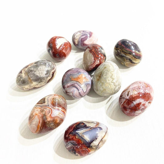 Mexican Agate Tumble Stones GEMROCKY-Tumbles-