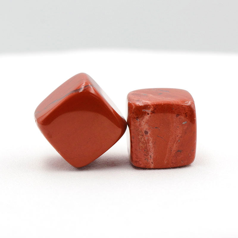 Mini Crystal 15mm Cube Carvings GEMROCKY-Carvings-Red Jasper-