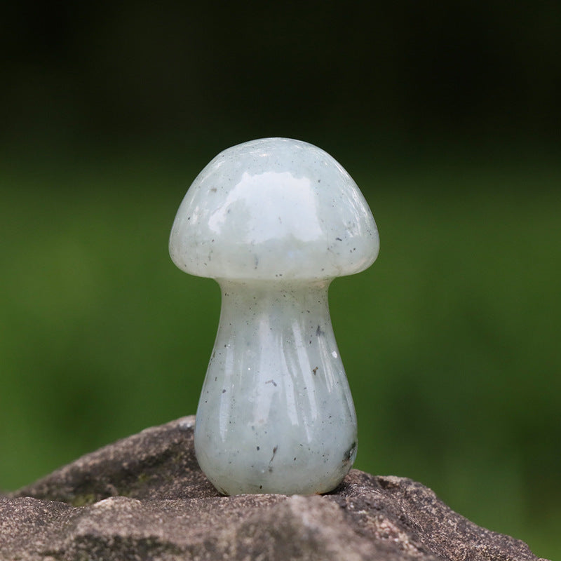 Mini Crystal 1.5Inch Mushroom Carvings GEMROCKY-Carvings-Labradorite-