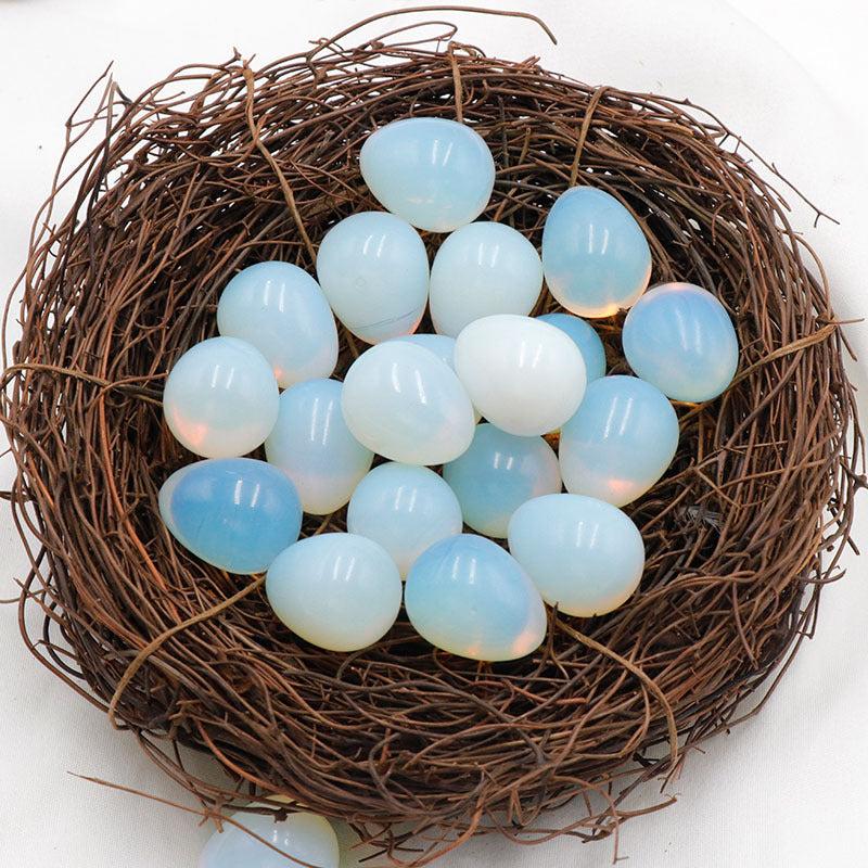 Mini Crystal 20mm Easter Egg Carvings GEMROCKY-Carvings-Opalite-