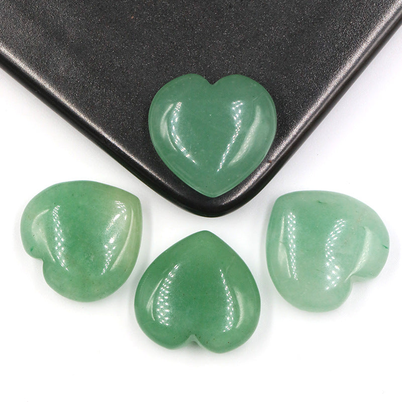 Mini Crystal 25mm Heart Carvings GEMROCKY-Carvings-Green Aventurine-