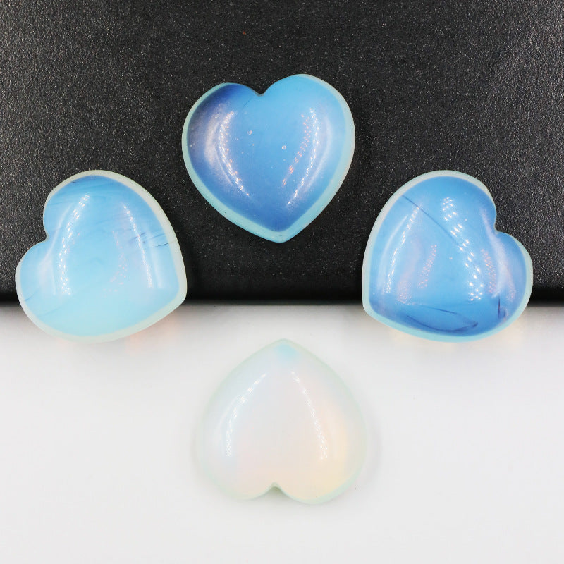 Mini Crystal 25mm Heart Carvings GEMROCKY-Carvings-Opalite-