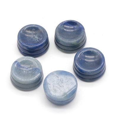 Mini Crystal 27mm Ball Holder Carvings GEMROCKY-Carvings-Blue Aventurine-