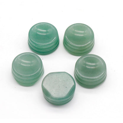 Mini Crystal 27mm Ball Holder Carvings GEMROCKY-Carvings-Green Aventurine-