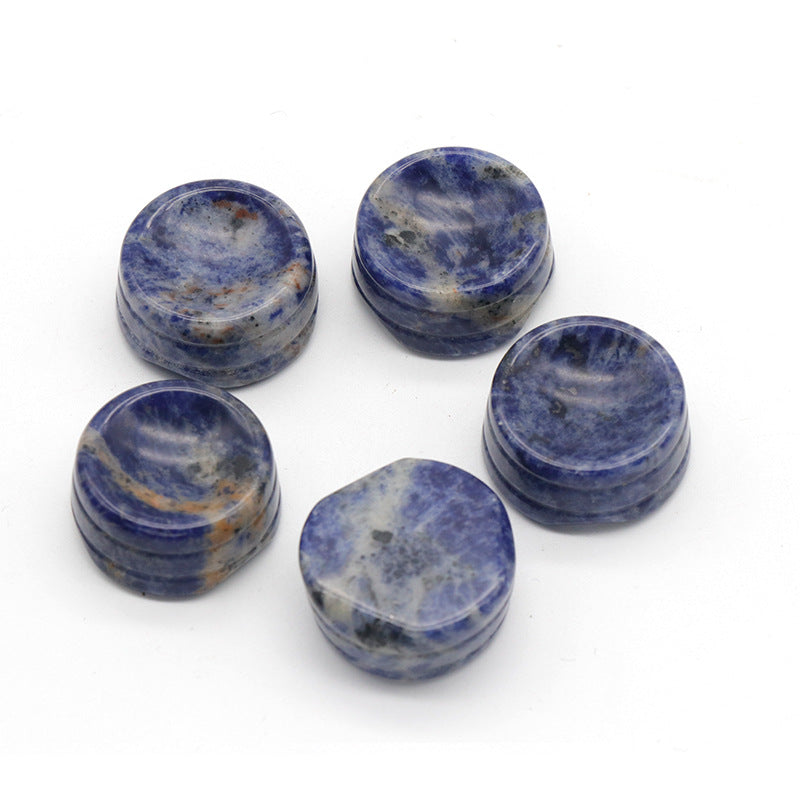 Mini Crystal 27mm Ball Holder Carvings GEMROCKY-Carvings-Sodalite-