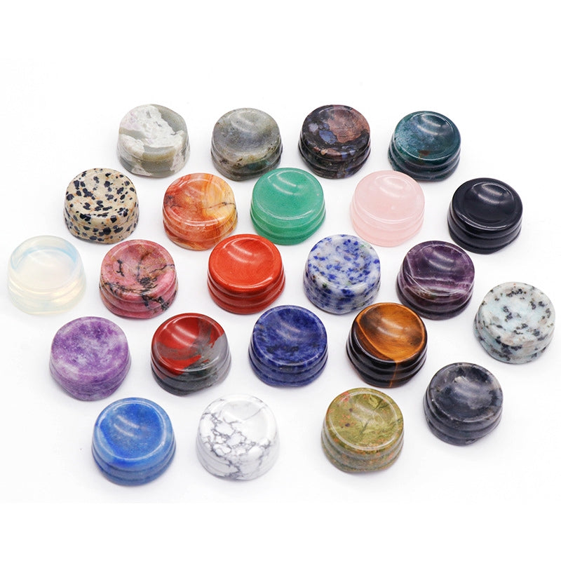 Mini Crystal 27mm Ball Holder Carvings GEMROCKY-Carvings-