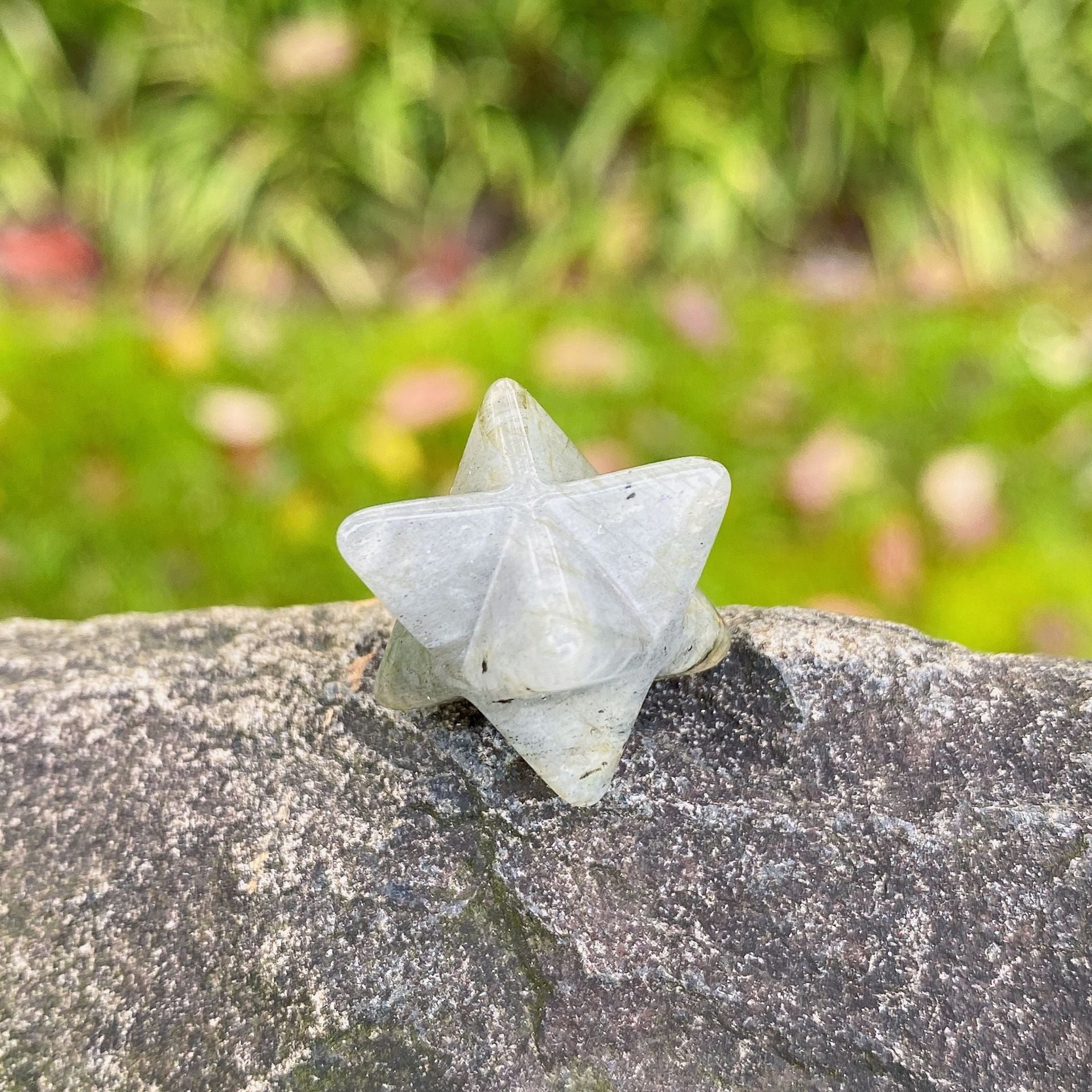 Mini Crystal 2cm Merkabah Carvings GEMROCKY-Carvings-Labradorite-