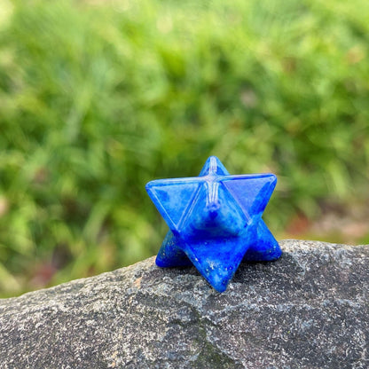 Mini Crystal 2cm Merkabah Carvings GEMROCKY-Carvings-Lapis Lazuli-