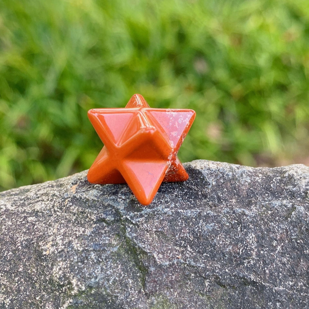Mini Crystal 2cm Merkabah Carvings GEMROCKY-Carvings-Red Jasper-