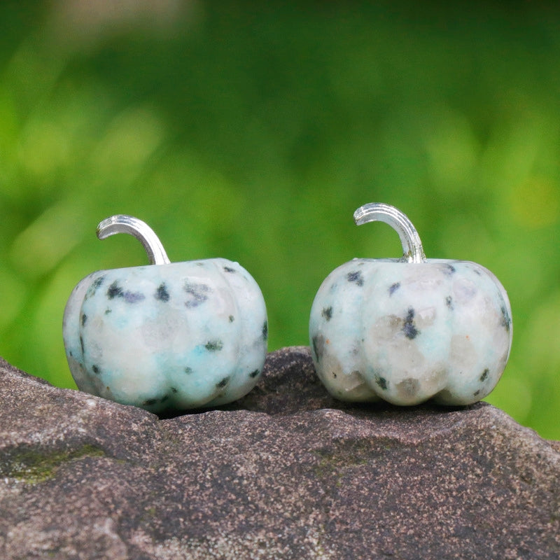 Mini Crystal 3cm Pumpkin Halloween Carvings GEMROCKY-Carvings-Kiwi Jasper-