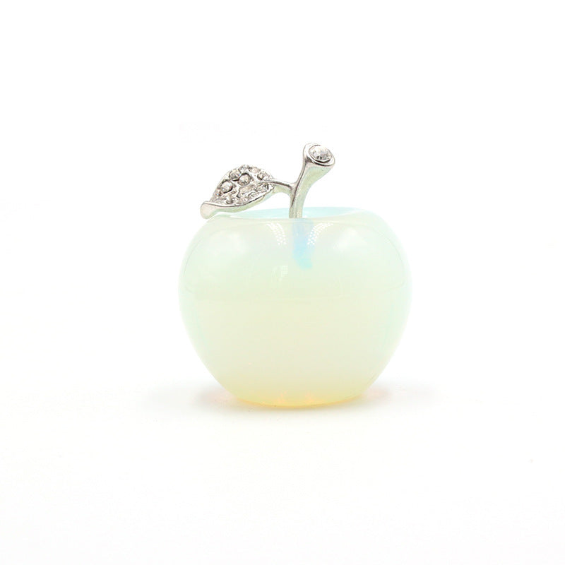 Mini Crystal 4cm Apple Carvings GEMROCKY-Carvings-Opalite-