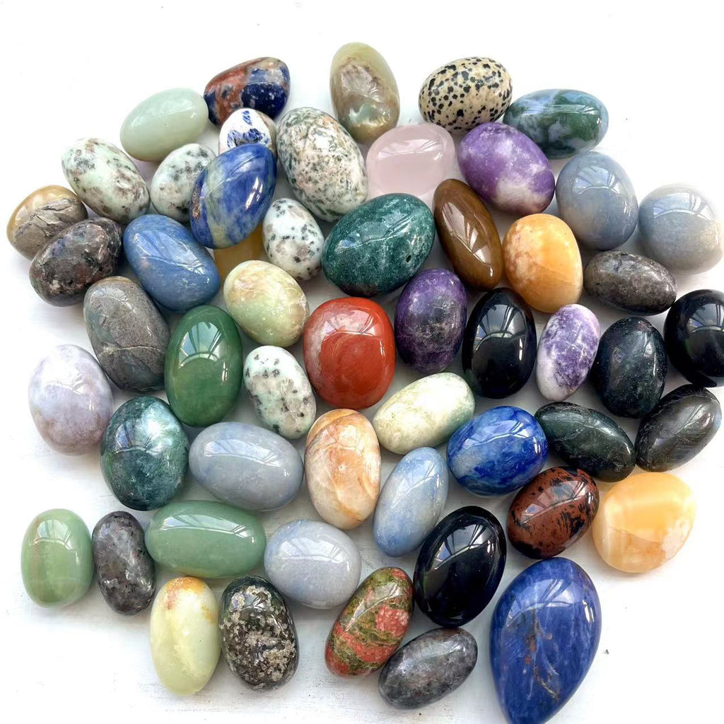 Mixed Crystal Egg Tumble Stones GEMROCKY-Tumbles-