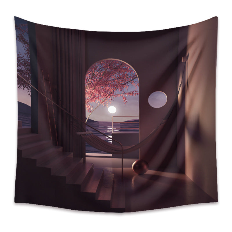 Modernist Arts Bedroom Background Cloth Decor Tapestry GEMROCKY-Decoration-73*95cm-14-