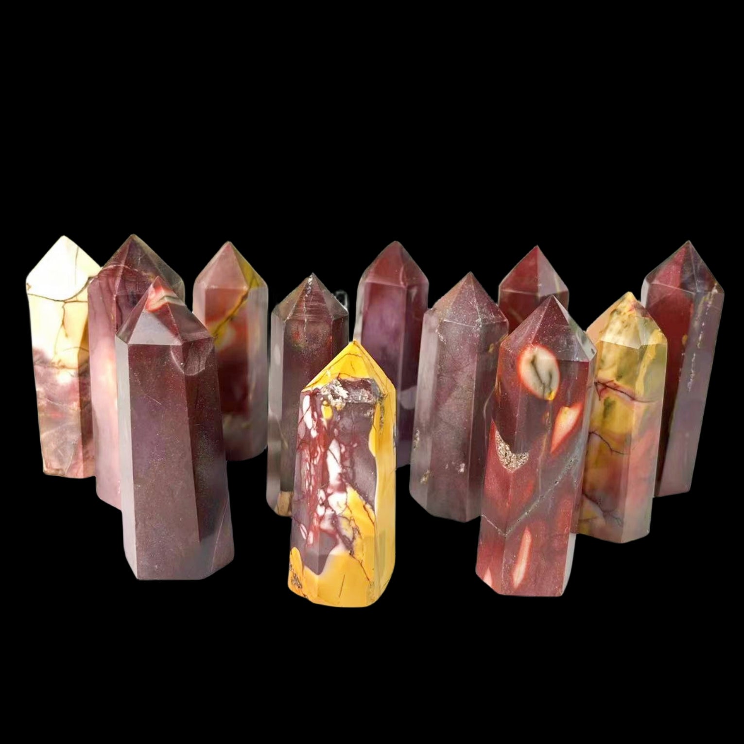 Mookaite Jasper Point Wands GEMROCKY-Point Wands-