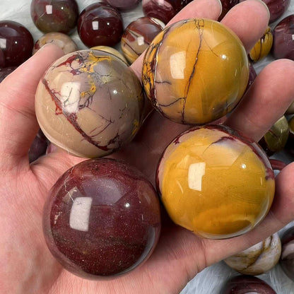 Mookaite Jasper Spheres GEMROCKY-Spheres-