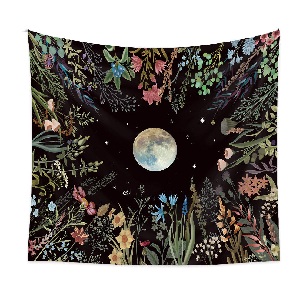 Moon Garden Background Cloth Home Decor Tapestry GEMROCKY-Decoration-