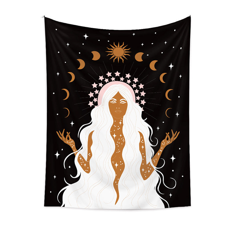 Moon Goddess Background Cloth Decor Tapestry GEMROCKY-Decoration-73*95cm-5-