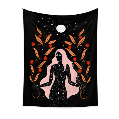 Moon Goddess Background Cloth Decor Tapestry GEMROCKY-Decoration-73*95cm-6-