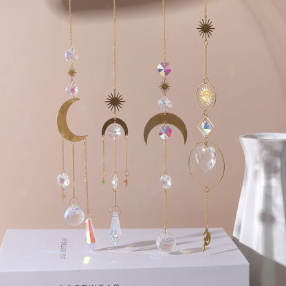 Moon Star Planet Pendant Suncatcher Ornaments GEMROCKY-Decoration-