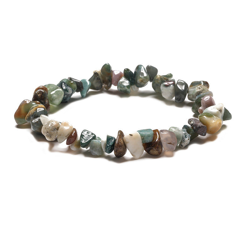 Moss Agate Chip Bracelets GEMROCKY-Bracelets-