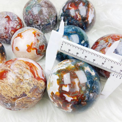 Moss Agate Spheres GEMROCKY-Spheres-