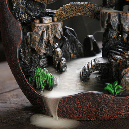 Mountain Villa Micro Scene Backflow Incense Burner Home Decor Ornaments GEMROCKY-Psychic-