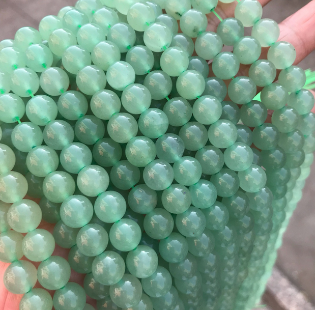 Multi Materials Sizes of Crystal Bead Strands GEMROCKY-Bracelets-Green aventurine-4-