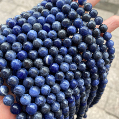 Multi Materials Sizes of Crystal Bead Strands GEMROCKY-Bracelets-Sodalite-4-