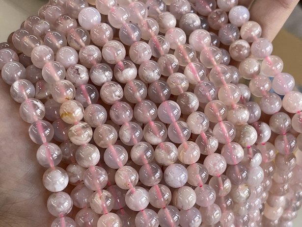 Multi Materials/Sizes of Crystal Bead Strands GEMROCKY-Bracelets-Flower agate-4-