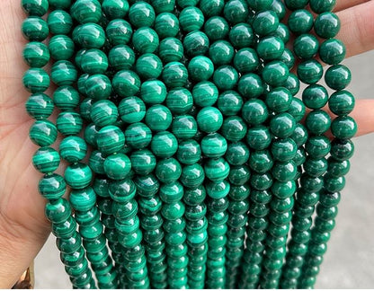 Multi Materials/Sizes of Crystal Bead Strands GEMROCKY-Bracelets-Malachite-4-