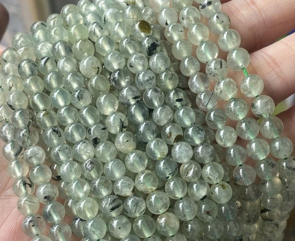 Multi Materials/Sizes of Crystal Bead Strands GEMROCKY-Bracelets-Prehnite-4-