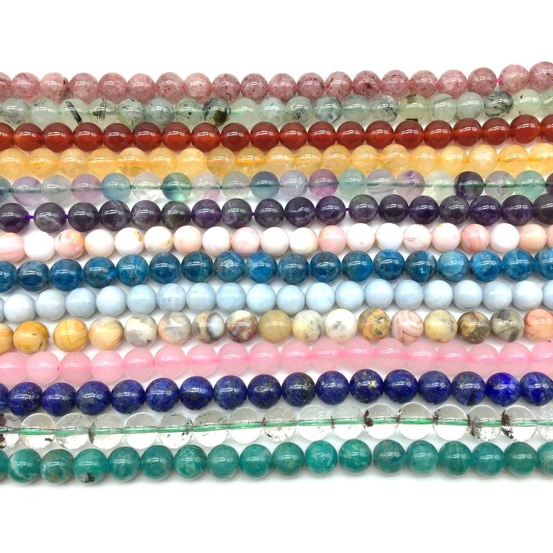 Multi Materials/Sizes of Crystal Bead Strands GEMROCKY-Bracelets-