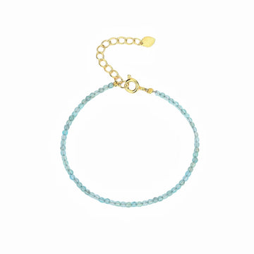 Natural Clear Blue Apatite Facet Bracelets GEMROCKY-Jewelry-