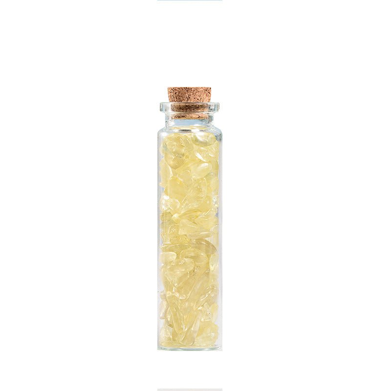 Natural Crystal Chip Bottles 7 Chakra Bottle for Home Decoration GEMROCKY-Tumbles-Citrine-