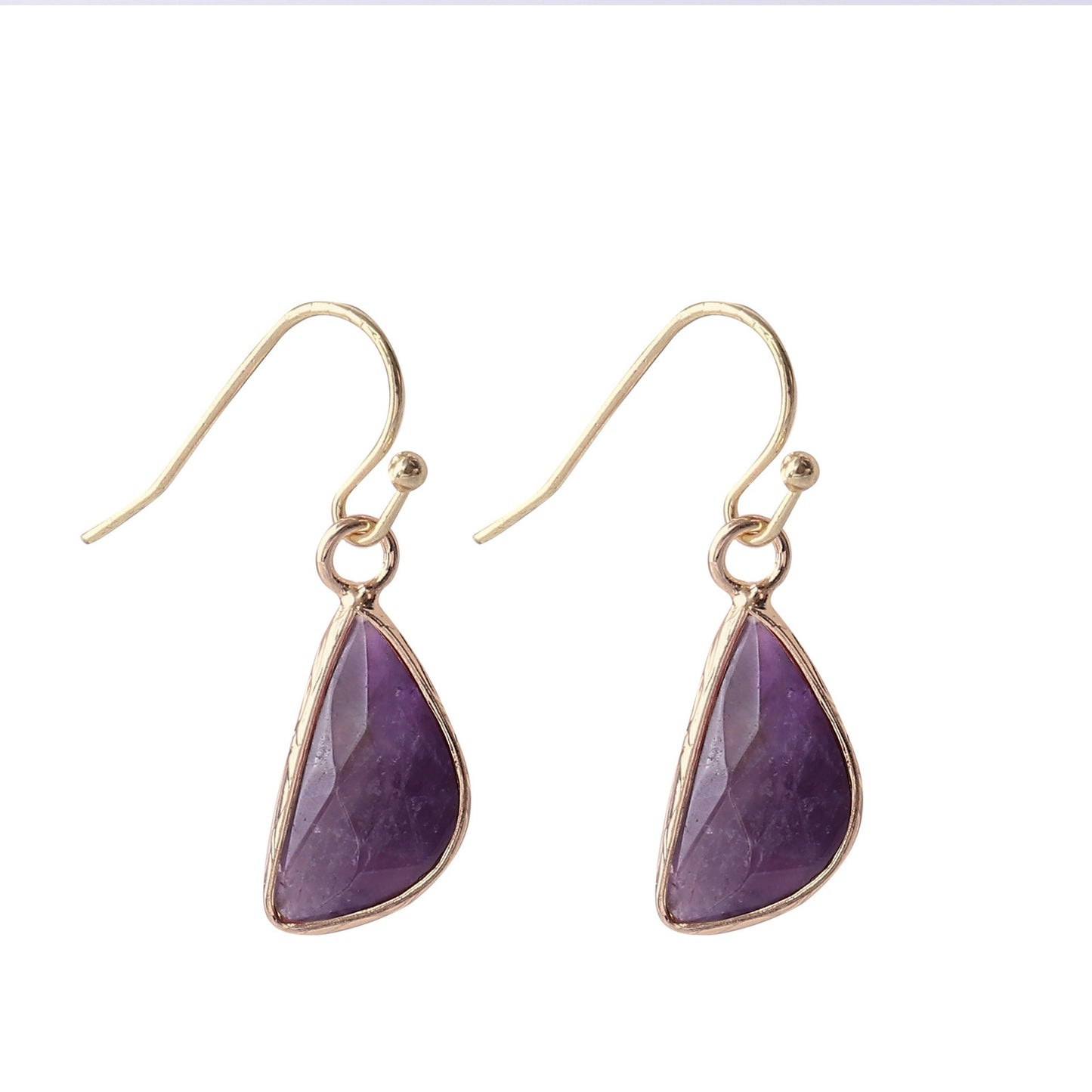 Natural Crystal Drop Earrings GEMROCKY-Jewelry-Amethyst-