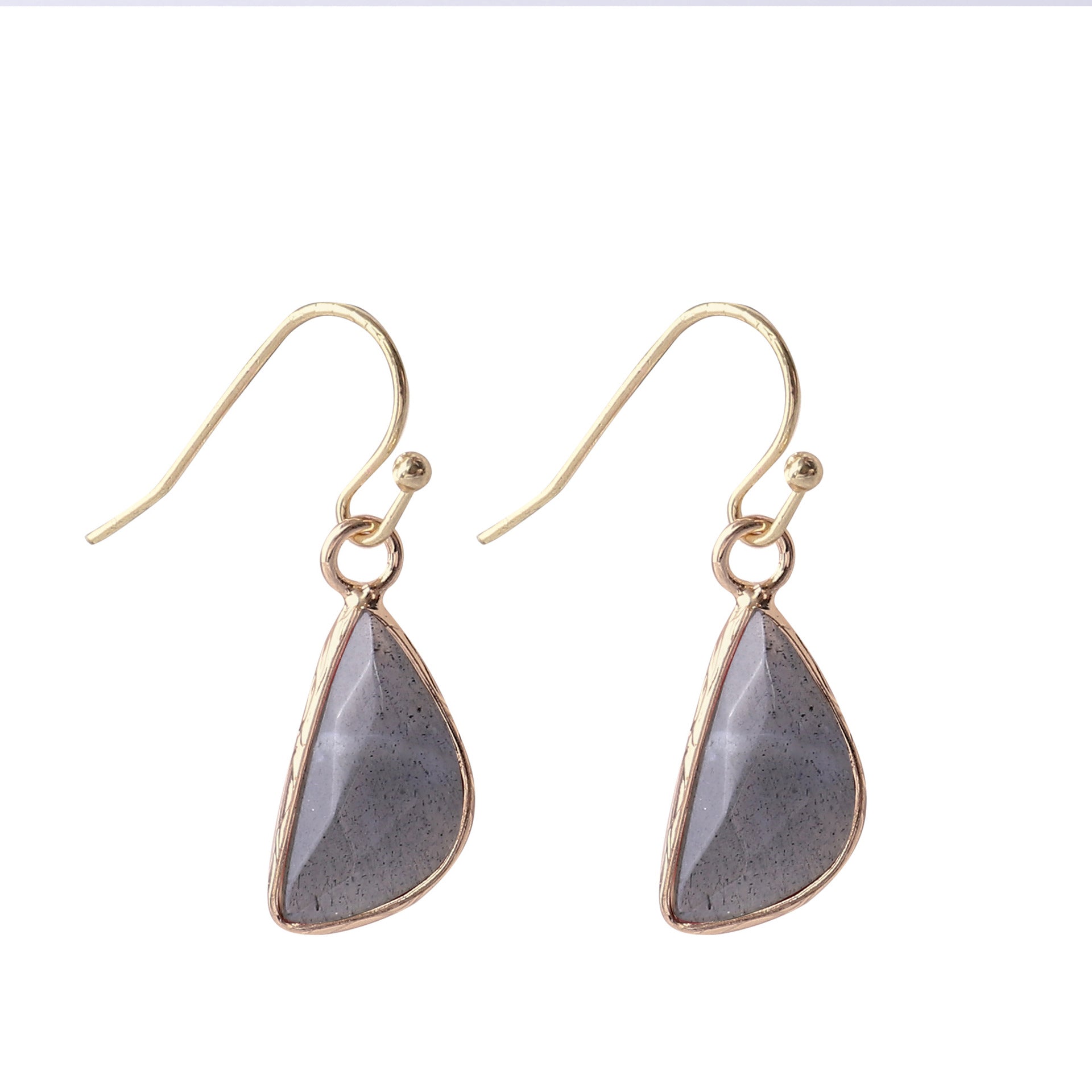 Natural Crystal Drop Earrings GEMROCKY-Jewelry-Labradorite-