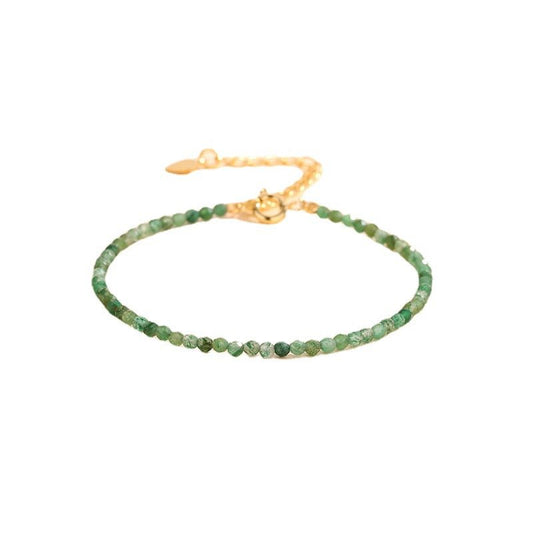 Natural Green Mica 2.5mm Facet Bracelets GEMROCKY-Jewelry-